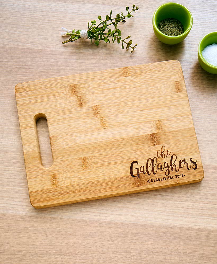 Personalized Bamboo Engraved Cutting Board