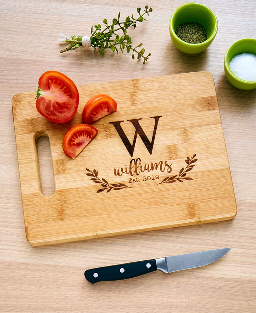 Personalized Bamboo Engraved Cutting Board