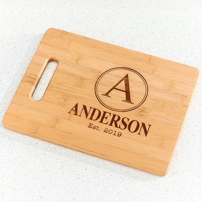 Personalized Bamboo Engraved Cutting Board