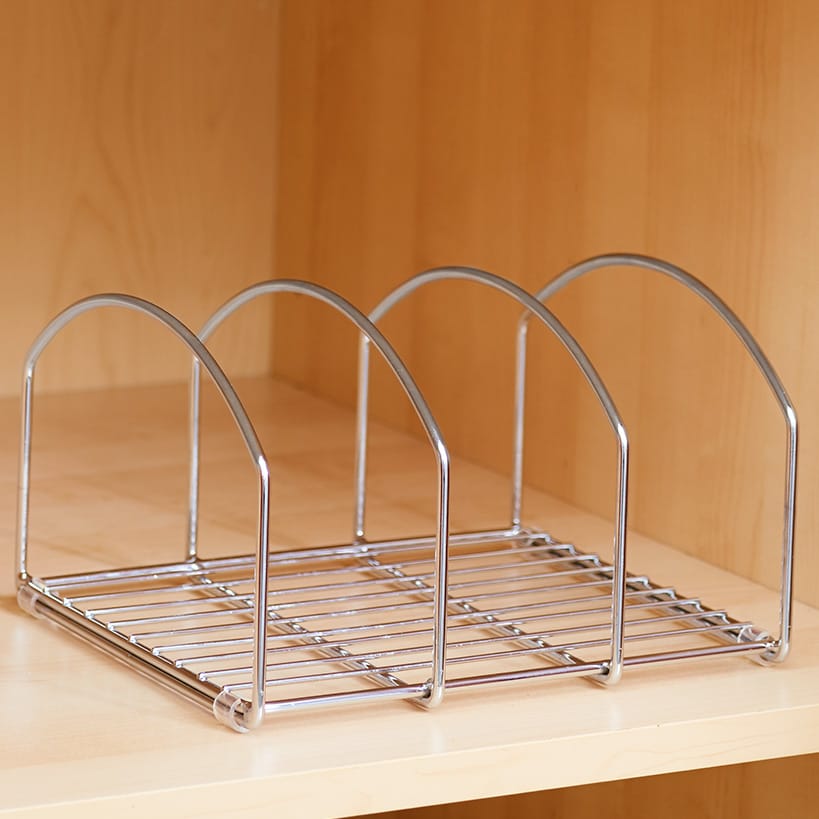 Space Saving Cutting Board or Bakeware Metal Organizer Storage#select-item_chrome