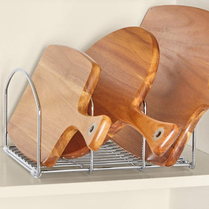 Space Saving Cutting Board or Bakeware Metal Organizer Storage