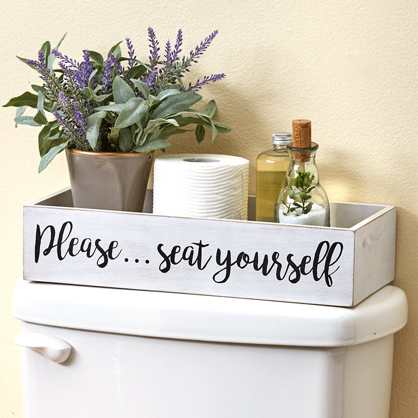Toilet Tank Topper Tray#select-sentiment_please-seat-yourself