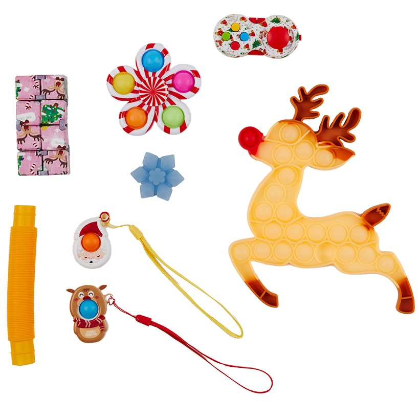 Fidget Set, Christmas 8-Pc.