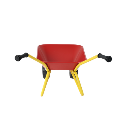 Children's metal trolley, Load-bearing capacity: 33LBS,children's heavy vehicle, metal structure two-wheeled trolley, steel pallet, can be used in gardens, loading leaves, soil, sand, etc. (red) - image 4