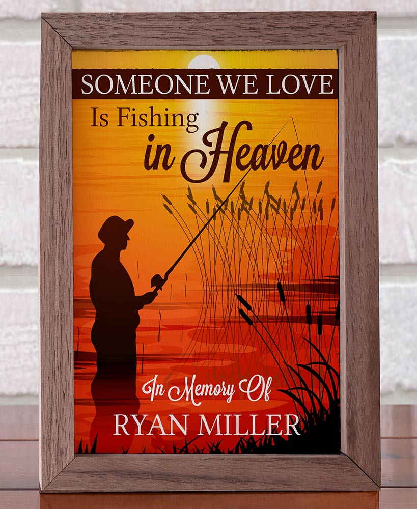 Personalized Memorial Framed Desk Art