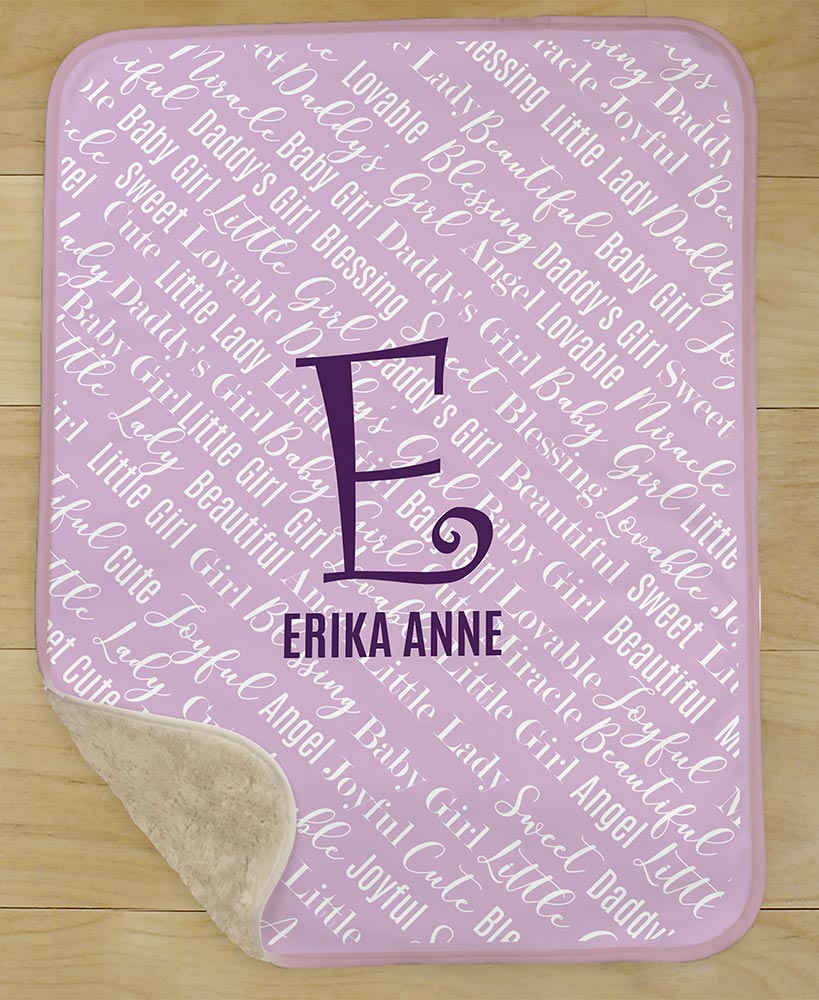 Personalized Baby Sherpa Throw
