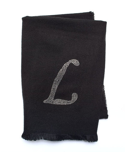 Bling Embellished Monogram Scarves