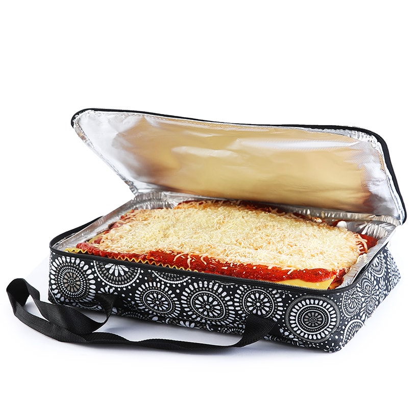 Insulated Casserole or Slow Cooker Travel Tote - Medallion or Damask