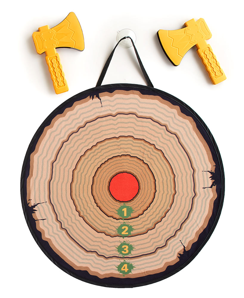 Kids' Axe Throwing Game-Safe, Fun, with Lightweight Foam Axes