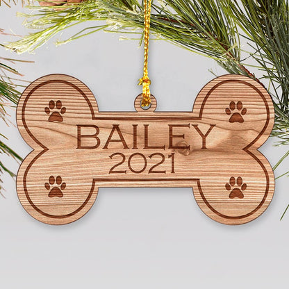 Personalized Pet Wood Ornament