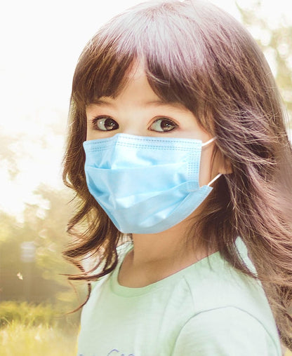 Set of 50 Disposable Kids' Face Masks