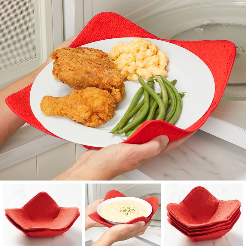 Multipurpose Heat Resistant Plate Bowl Holder Potholder Protector Set