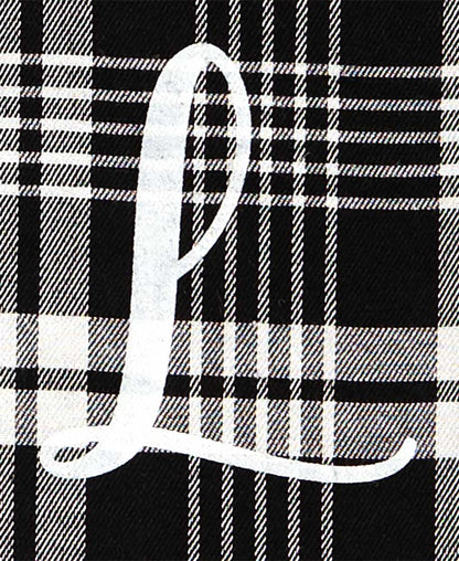 Monogram Plaid Tote Bag with Pockets