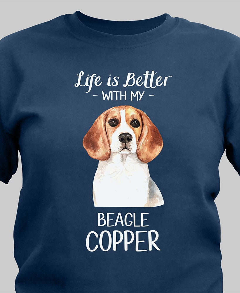 Personalized Dog Breed T-Shirt or Mug