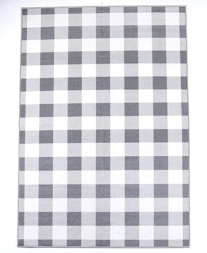 Gray Buffalo Check Nonslip Area Rug