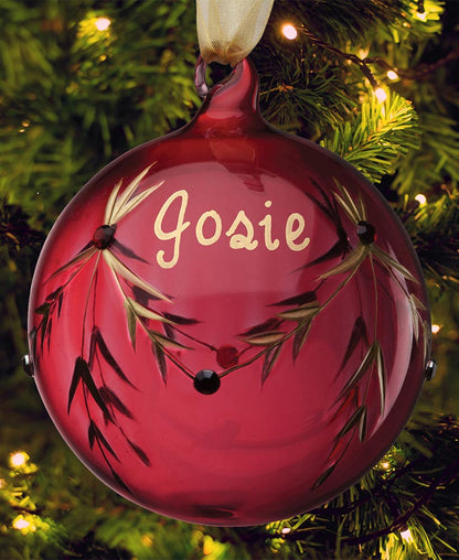 Personalized Birthstone Ornament