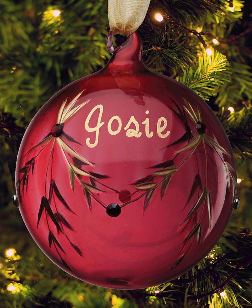Personalized Birthstone Ornament