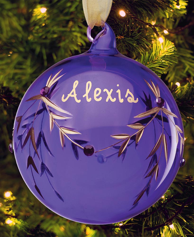 Personalized Birthstone Ornament