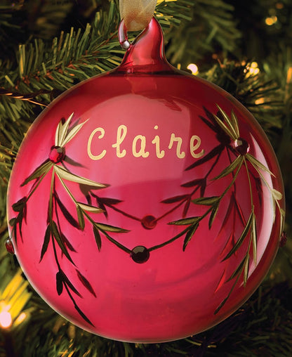 Personalized Birthstone Ornament