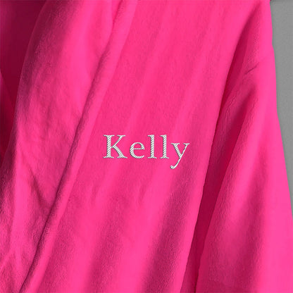 Personalized Microfleece Robe