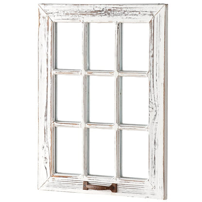 Distressed Wood Windowpane or Arch Mirrors