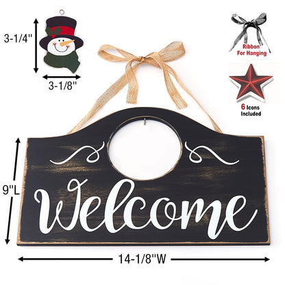 Interchangeable Welcome Sign or Icon Set