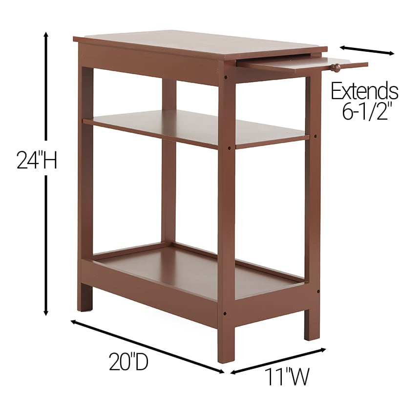 Side Table with Extension Shelf#select-side-table_walnut