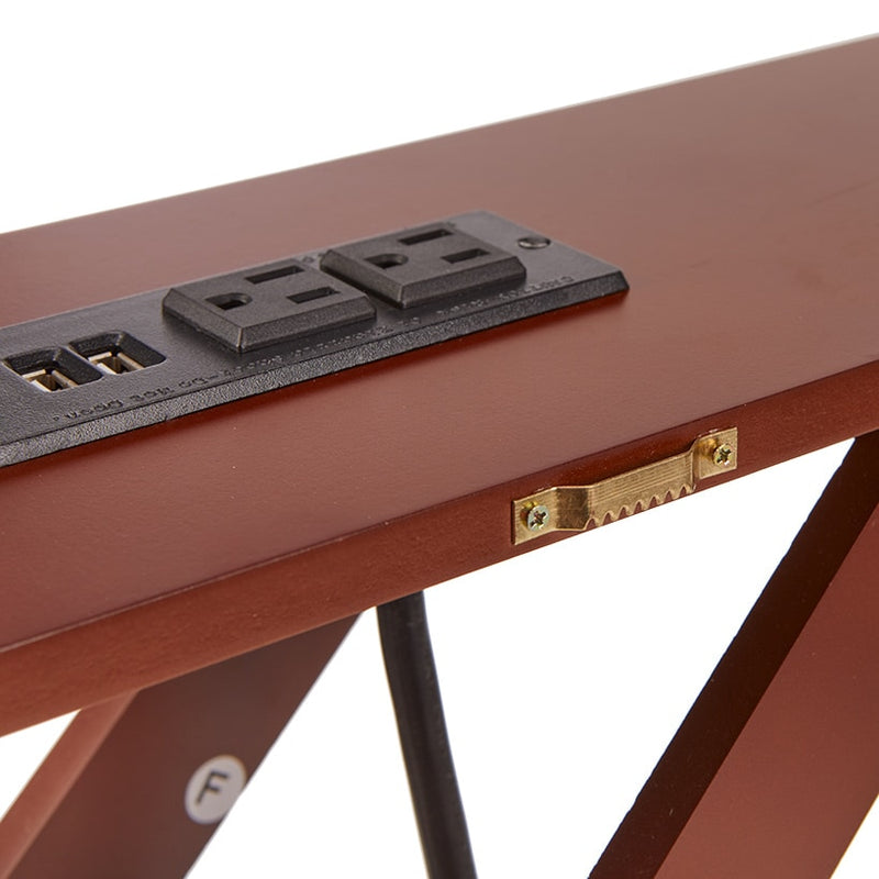 Table With Built In Outlet Narrow Console Table with Built in Outlet 33