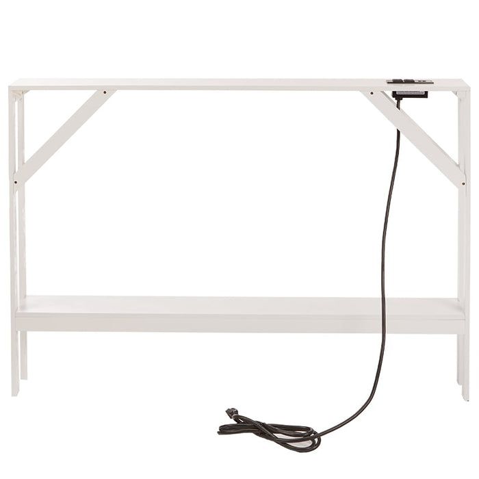 434363 Narrow Console Table with Built in Outlet 33