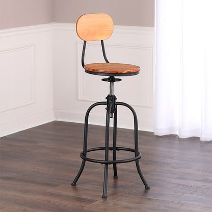 Adjustable Swivel Stool with Back