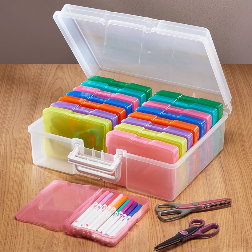 Handy 17-Pc. Craft and Photo Case