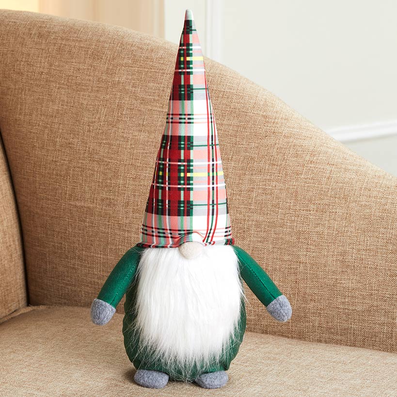 Gnome Accent Pillow#select-pillow_tartan-hat