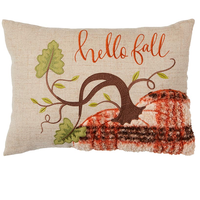 Autumn Plaid Accent Pillow