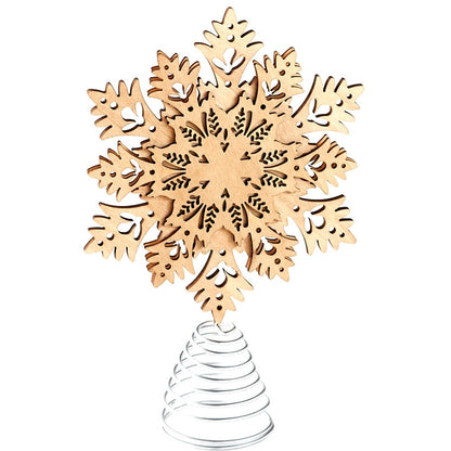Winter Woodland Snowflake Tree Topper