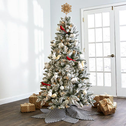 Winter Woodland Snowflake Tree Topper