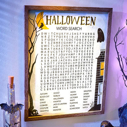 Thanksgiving Word Search Wall Art