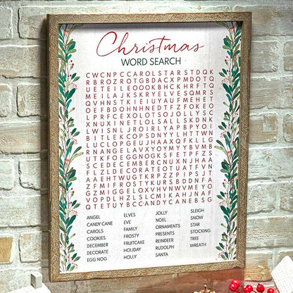 Thanksgiving Word Search Wall Art
