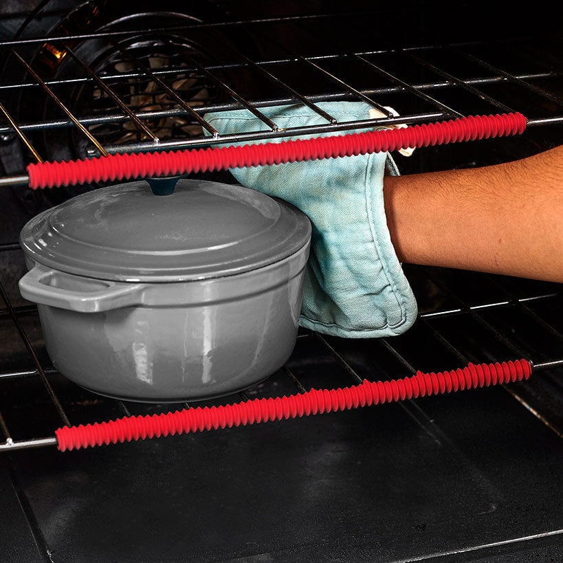 Heat Resistant Silicone Oven Guard Rack Shield to Prevent Burns 2-Pk.