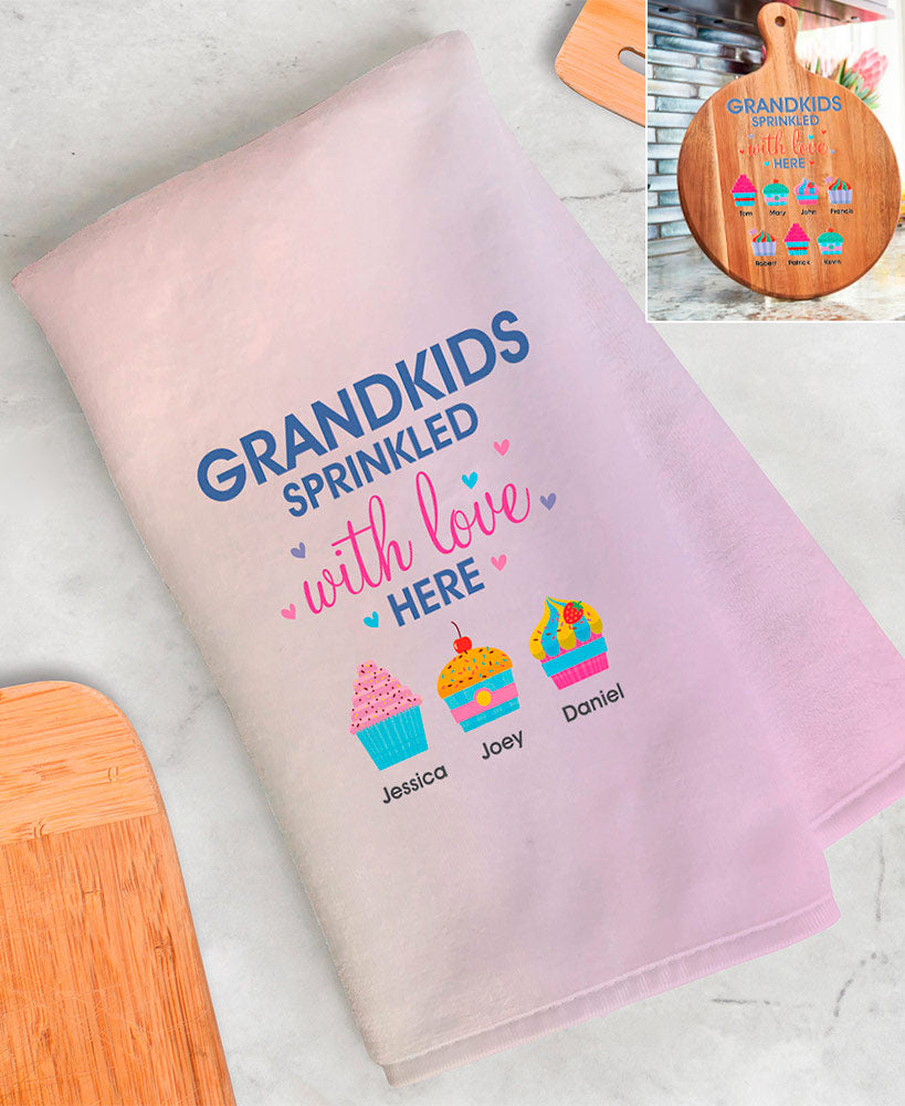 Personalized Grandkids Sprinkled with Love Kitchen Collection