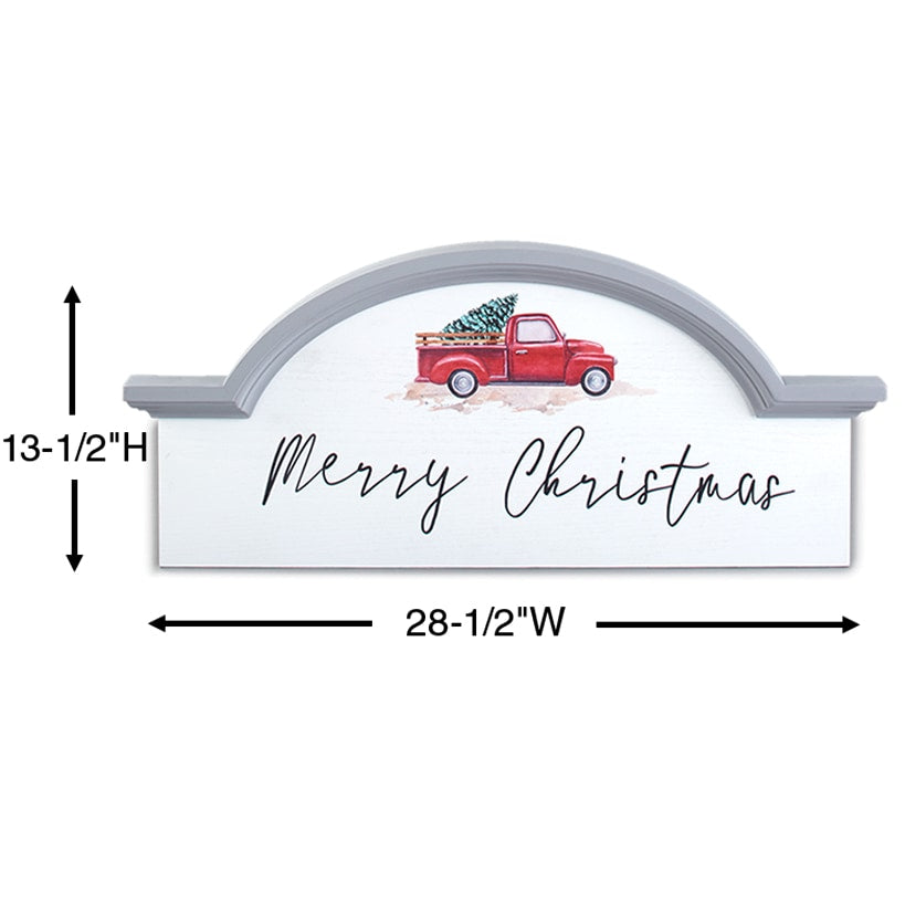 Vintage Red Truck Holiday Collection#select-item_wooden-arch-wall-decor