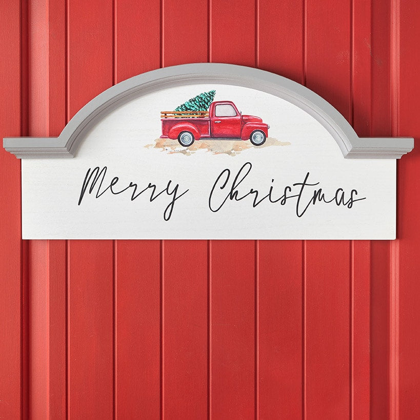 Vintage Red Truck Holiday Collection#select-item_wooden-arch-wall-decor