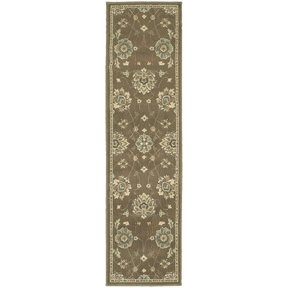 Floral Beige Rug Collection