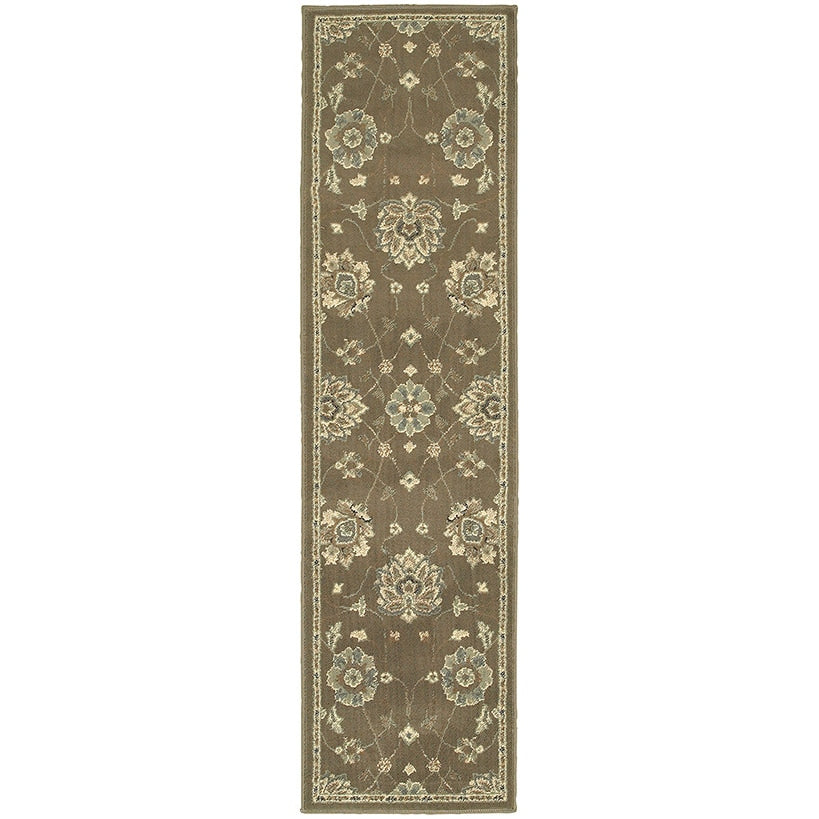Floral Beige Rug Collection