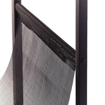 Industrial Side Table with Magazine Pouch