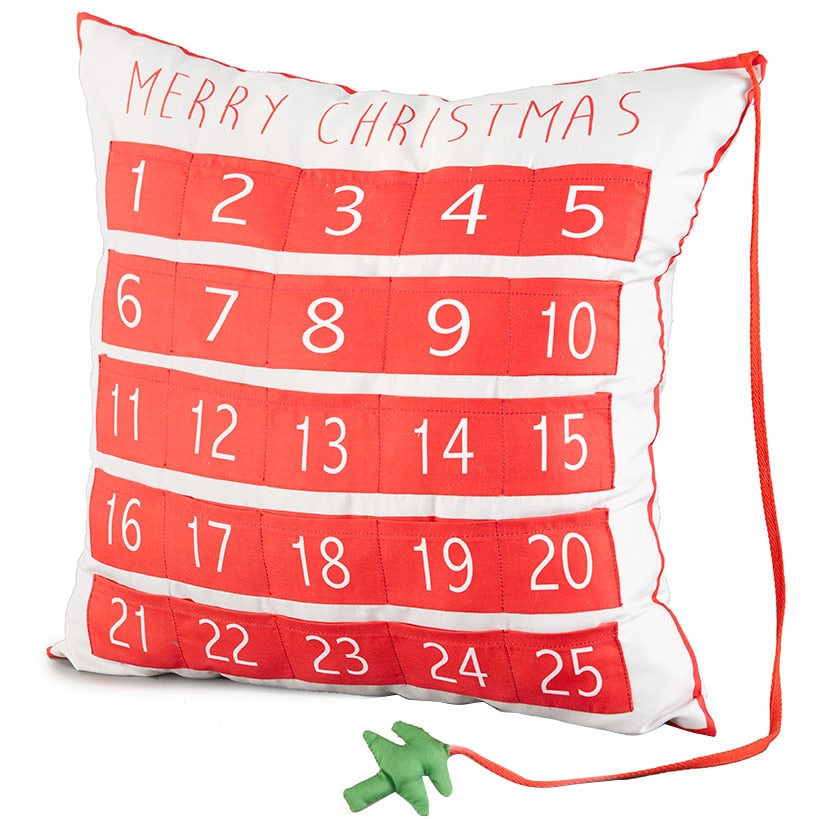 Advent Countdown to Christmas Accent Pillow