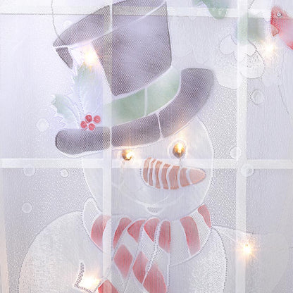 Pre-Lit Santa Window Panel