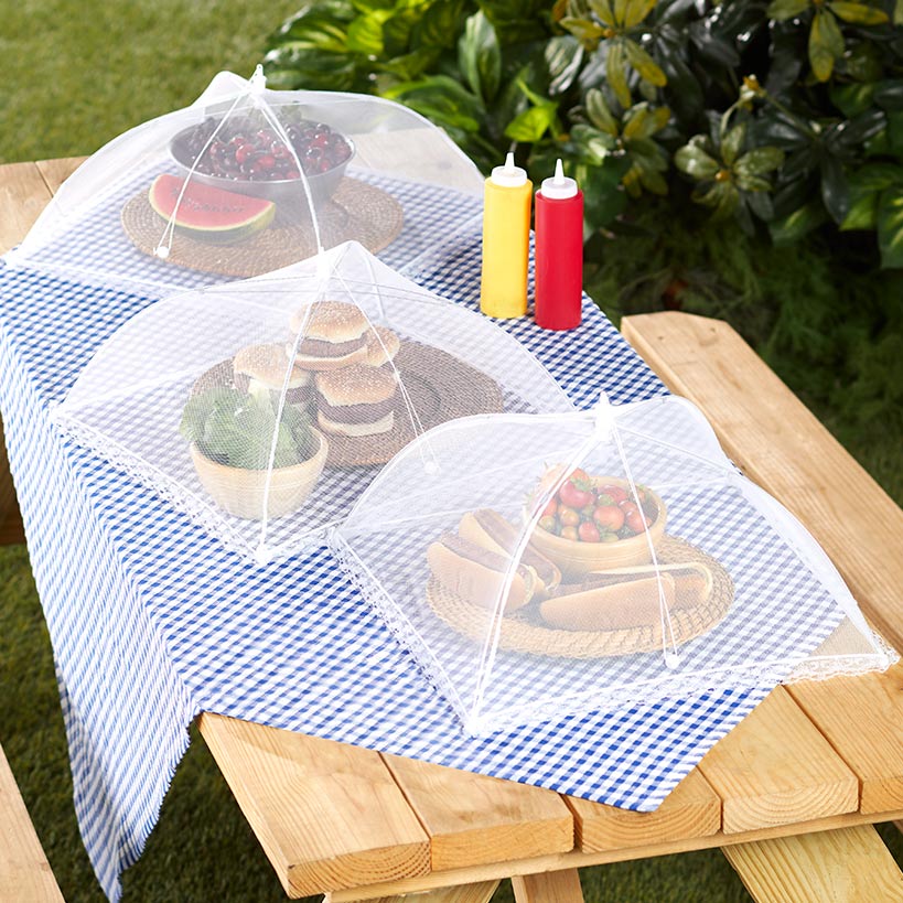 Mesh Food Covers for Outdoors - Set of 3
