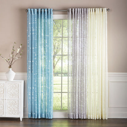 Embroidered Semi-Sheer Panel
