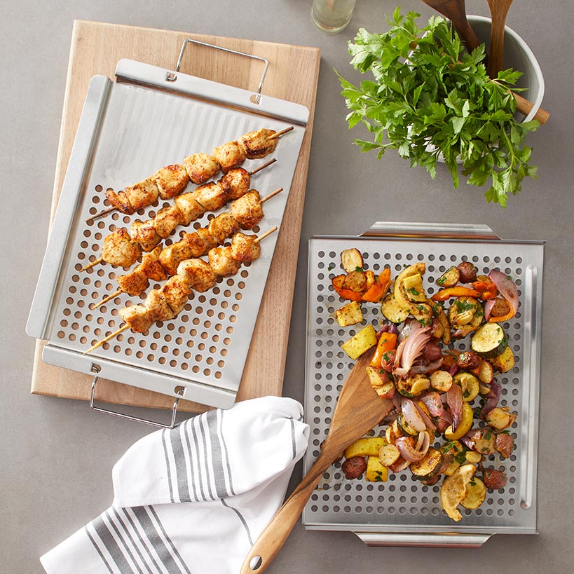 Stainless Steel Grill Toppers