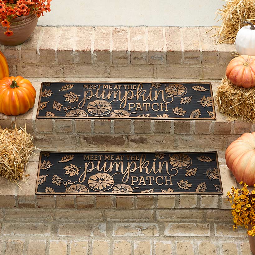 Pumpkin Patch Rubber Doormat or Set of 2 Rubber Stair Treads#select-item_set-of-2-stair-treads